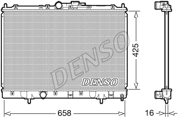 Radiator, engine cooling DENSO DRM45051