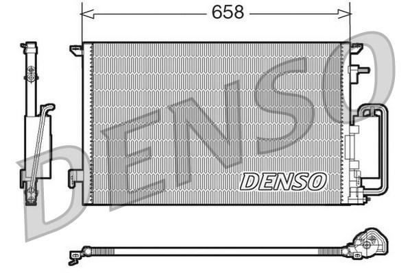 Condenser, air conditioning DENSO DCN20032