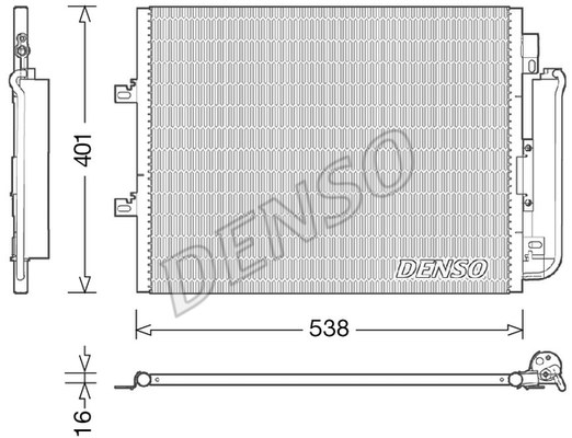 Condenser, air conditioning DENSO DCN23026