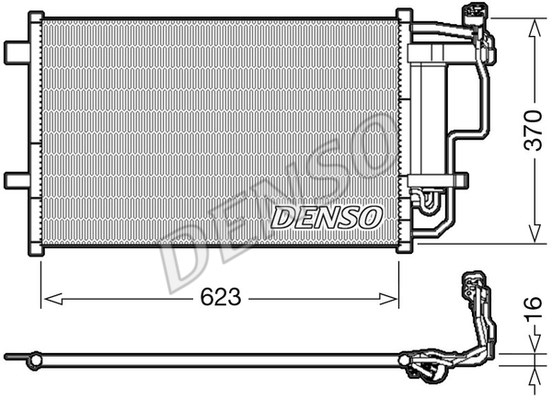Condenser, air conditioning DENSO DCN44007