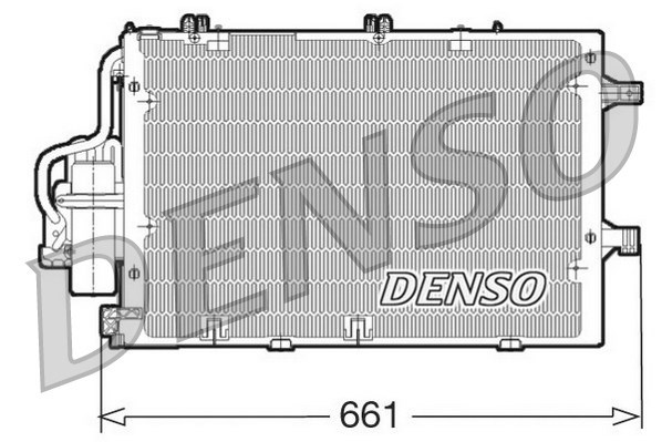 Condenser, air conditioning DENSO DCN20015
