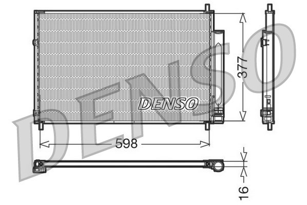 Condenser, air conditioning DENSO DCN50006