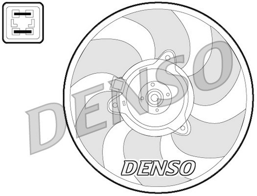 Fan, engine cooling DENSO DER07008