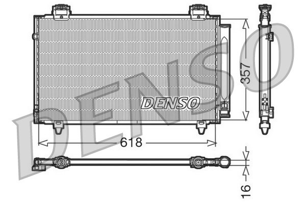 Condenser, air conditioning DENSO DCN50004