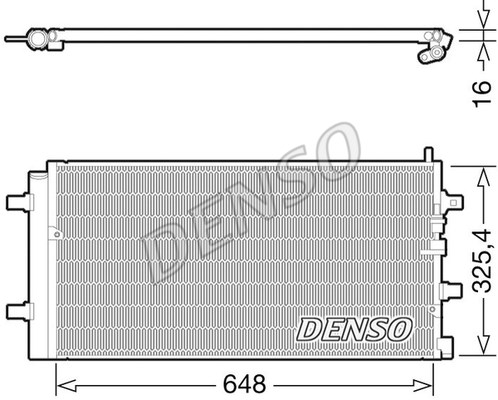 Condenser, air conditioning DENSO DCN02002