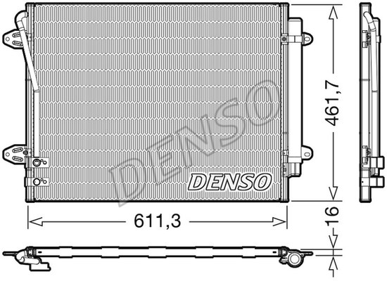 Condenser, air conditioning DENSO DCN32012