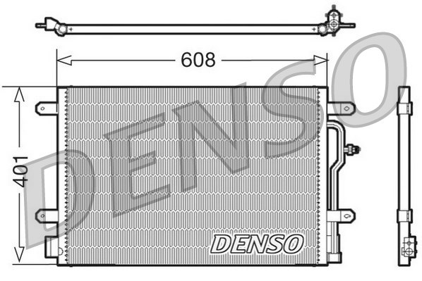 Condenser, air conditioning DENSO DCN02011