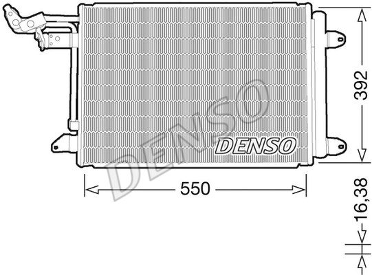 Condenser, air conditioning DENSO DCN32032 2