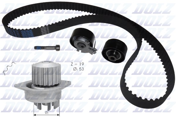Water Pump & Timing Belt Kit DOLZ KD049