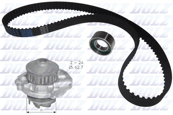Water Pump & Timing Belt Kit DOLZ KD022