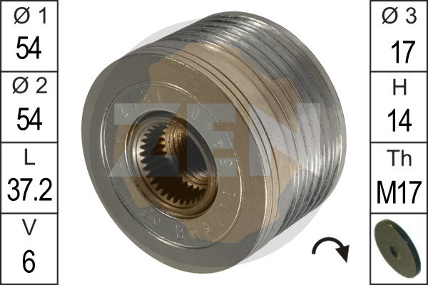 Alternator Freewheel Clutch ERA 219047