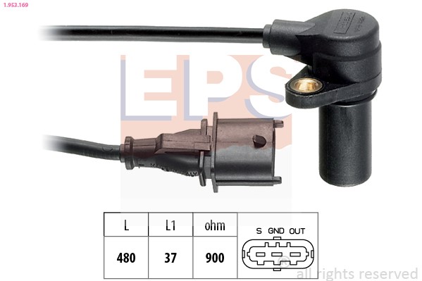 Sensor, crankshaft pulse ESP 1953169