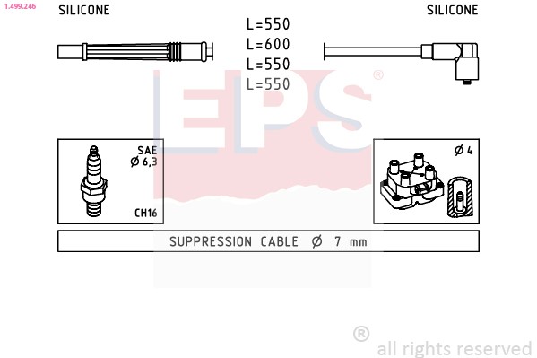 Ignition Cable Kit ESP 1499246