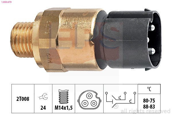 Temperature Switch, radiator fan ESP 1850679
