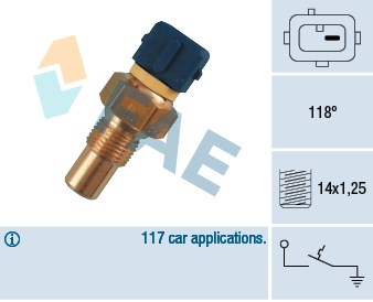 Temperature Switch, coolant warning lamp FAE 35290