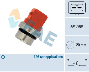 Temperature Switch, coolant warning lamp FAE 35320