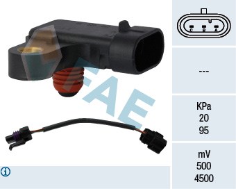 Sensor, intake manifold pressure FAE 15122