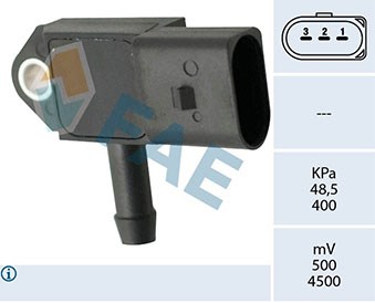 Sensor, exhaust pressure FAE 16133