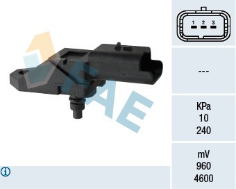 Sensor, intake manifold pressure FAE 15046