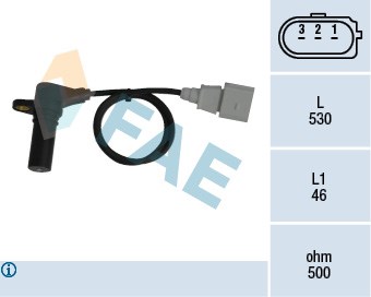 Sensor, crankshaft pulse FAE 79063