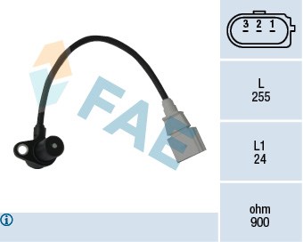 Sensor, crankshaft pulse FAE 79050
