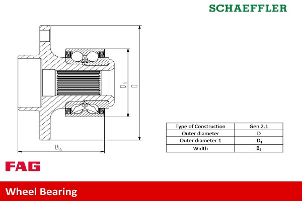 Wheel Bearing Kit FAG 713611110 2
