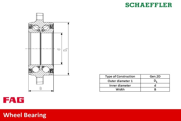 Wheel Bearing Kit FAG 713621210 2
