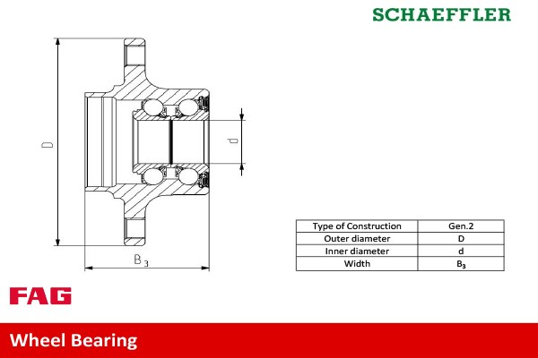 Wheel Bearing Kit FAG 713611020 2