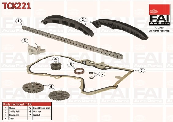 Timing Chain Kit FAI AutoParts TCK221