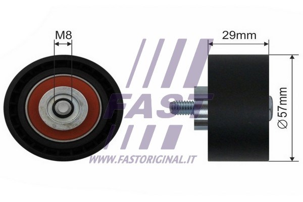 Deflection/Guide Pulley, timing belt FAST FT44017