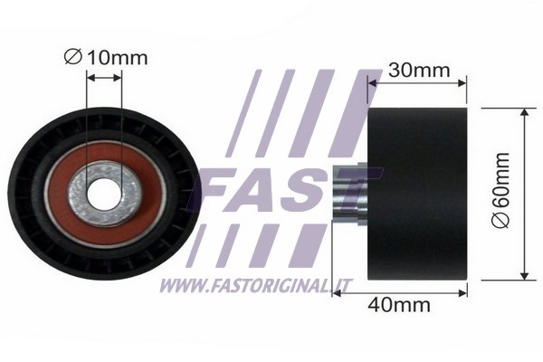 Deflection/Guide Pulley, timing belt FAST FT44086