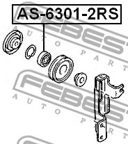 Bearing FEBEST AS63012RS 2