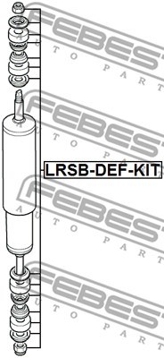 Mounting Kit, shock absorber FEBEST LRSBDEFKIT 2
