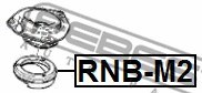 Rolling Bearing, suspension strut support mount FEBEST RNBM2 2