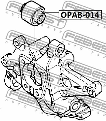 Mounting, control/trailing arm FEBEST OPAB014 2