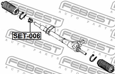Repair Kit, steering gear FEBEST SET006 2