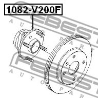 Wheel Hub FEBEST 1082V200F 2