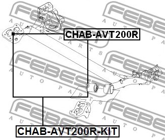 Repair Kit, axle beam FEBEST CHABAVT200RKIT 2