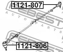 Tie Rod End FEBEST 1121806 2