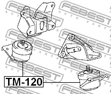 Mounting, engine FEBEST TM120 2