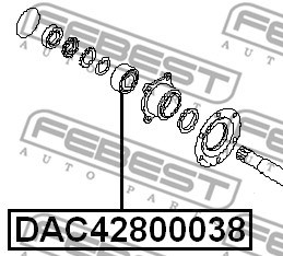 Wheel Bearing FEBEST DAC42800038 2