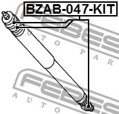 Mounting Kit, shock absorber FEBEST BZAB047KIT 2