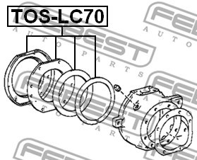 Repair Kit, steering knuckle FEBEST TOSLC70 2