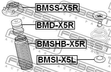 Rubber Buffer, suspension FEBEST BMDX5R 2