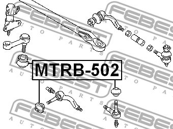 Repair Kit, tie rod end FEBEST MTRB502 2
