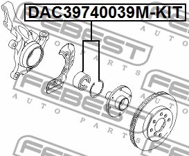 Wheel Bearing Kit FEBEST DAC39740039MKIT 2