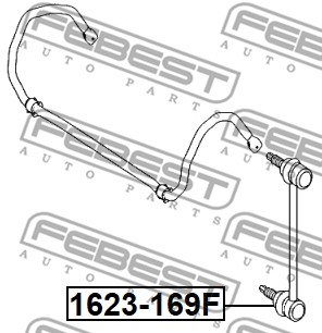 Link/Coupling Rod, stabiliser bar FEBEST 1623169F 2