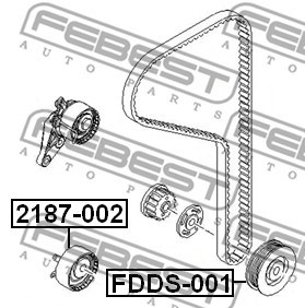 Belt Pulley, crankshaft FEBEST FDDS001 2