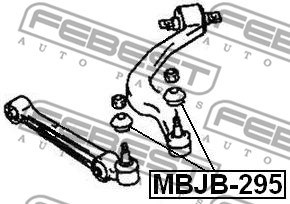 Repair Kit, ball joint FEBEST MBJB295 2