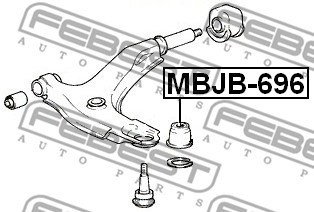 Repair Kit, ball joint FEBEST MBJB696 2
